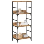 Bibliotecă, stejar artizanal, 50x33x117,5 cm, lemn prelucrat GartenMobel Dekor