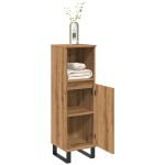 Dulap de baie, stejar artizanal, 30x30x100 cm, lemn prelucrat GartenMobel Dekor