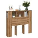 Tăblie pat dulap stejar artizanal 120x19x104,5cm lemn prelucrat GartenMobel Dekor