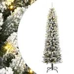 Brad de Crăciun artificial cu 300 LED-uri/zăpadă pufoasă 240 cm GartenMobel Dekor