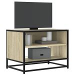 Comodă TV, stejar sonoma, 61x40x46 cm, lemn prelucrat și metal GartenMobel Dekor