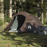 Cort de camping tunel pentru 3 persoane, maro, impermeabil GartenMobel Dekor