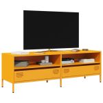 Dulap TV, galben muștar, 135x39x43,5 cm, oțel laminat la rece GartenMobel Dekor
