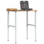 Banc lucru maro 80x60x(71,5-98) cm lemn masiv stejar GartenMobel Dekor