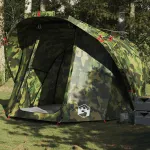 Cort de pescuit pentru 4 persoane, camuflaj, impermeabil GartenMobel Dekor