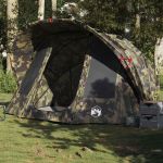 Cort de pescuit pentru 5 persoane, camuflaj, impermeabil GartenMobel Dekor