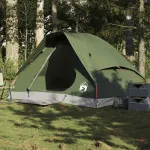 Cort camping cupolă 2 persoane verde măsliniu impermeabil GartenMobel Dekor