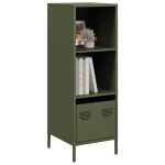 Dulap înalt verde măslină 35x39x103,5 cm oțel GartenMobel Dekor
