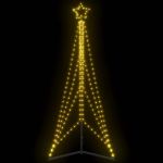 Instalație brad de Crăciun 483 LED-uri, alb cald, 240 cm GartenMobel Dekor