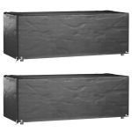 Husă mobilă grădină, 2 buc, 8 ocheți, 192x82x65 cm, rectangular GartenMobel Dekor