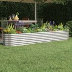 Strat înălțat grădină 260x40x36 cm oțel vopsit electrostatic GartenMobel Dekor
