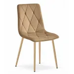 Scaun bucatarie/living, Artool, Libra, catifea, metal, maro, 45x54x86.5 cm GartenVIP DiyLine