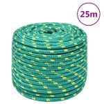 Frânghie de barcă, verde, 12 mm, 25 m, polipropilenă GartenMobel Dekor