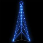 Instalație brad de Crăciun 363 LED-uri, albastru, 182 cm GartenMobel Dekor