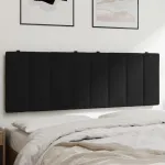 Pernă tăblie de pat, negru, 120 cm, catifea GartenMobel Dekor