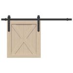 Set uși glisante pentru dulap 91,5 cm oțel carbon GartenMobel Dekor