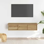 Dulap de perete, stejar artizanal, 88x26x18,5cm, lemn prelucrat GartenMobel Dekor