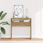 Măsuță consolă, stejar artizanal, 78x30x80 cm, lemn prelucrat GartenMobel Dekor