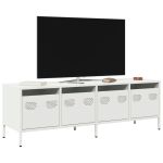 Dulap TV, alb, 135x39x43,5 cm, oțel laminat la rece GartenMobel Dekor