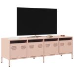 Dulap TV, roz, 135x39x43,5 cm, oțel laminat la rece GartenMobel Dekor