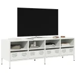 Dulap TV, alb, 135x39x43,5 cm, oțel laminat la rece GartenMobel Dekor