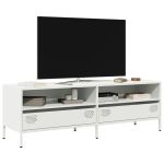 Dulap TV, alb, 135x39x43,5 cm, oțel laminat la rece GartenMobel Dekor