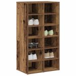 Pantofar, Lemn vechi, 54x34x100,5 cm, lemn compozit GartenMobel Dekor