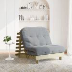 Canapea futon cu saltea, 100x206x11 cm, lemn de pin tratat GartenMobel Dekor