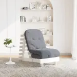 Canapea futon cu saltea, alb, 60x206x11 cm, lemn masiv de pin GartenMobel Dekor