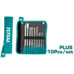 TOTAL - SET 10 PIESE SDS PLUS DALTA, SPITZ SI BURGHIE PowerTool TopQuality