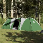Cort de camping cupolă pentru 8 persoane, verde, impermeabil GartenMobel Dekor