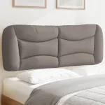 Pernă pentru tăblie de pat, gri taupe, 140 cm, material textil GartenMobel Dekor