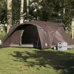 Cort de camping cupolă pentru 6 persoane, maro, impermeabil GartenMobel Dekor