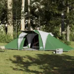 Cort de camping cupolă pentru 6 persoane, verde, impermeabil GartenMobel Dekor