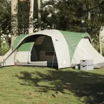 Cort de camping cupolă pentru 6 persoane, verde, impermeabil GartenMobel Dekor