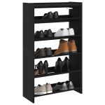Pantofar, negru, 60x25x100 cm, lemn prelucrat GartenMobel Dekor