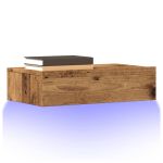 Dulap TV cu lumini LED, lemn vechi, 60x35x15,5 cm GartenMobel Dekor