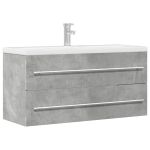Dulap de chiuvetă, gri beton, 100x38,5x48 cm, PAL GartenMobel Dekor