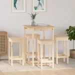 Set mobilier de bar, 5 piese, lemn masiv de pin GartenMobel Dekor