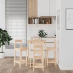 Set mobilier de bar, 5 piese, lemn masiv de pin GartenMobel Dekor