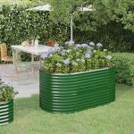 Strat înălțat grădină 152x80x68 cm oțel vopsit electrostatic GartenMobel Dekor