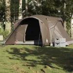 Cort de camping cupolă pentru 6 persoane, maro, impermeabil GartenMobel Dekor