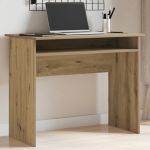 Birou, stejar artizanal, 90x50x74 cm, lemn prelucrat GartenMobel Dekor