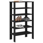 Pantofar, negru, 61x32x105 cm, lemn prelucrat GartenMobel Dekor