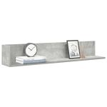 Rafturi perete 2 buc. gri beton 100x16,5x16,5 cm lemn prelucrat GartenMobel Dekor