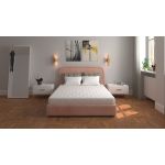 Saltea cu spumă poliuretanică 7 Zone SOMNART 120x190, înălțime 17 cm, ortopedică, husă detașabilă cu fermoar, fermitate medie Relax KipRoom