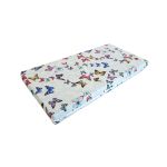 Saltea cu spumă poliuretanică Somnart Ortopedică 60x120, înălțime 10 cm, pentru bebeluși și copii, husă impermeabilă, fermitate medie, model fluturi Relax KipRoom
