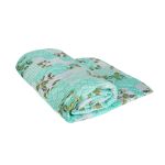 Pilota matlasata Ultrasleep Green Flowers Somnart, 200x220 cm, 250 g, microfibra, lavabila la 40°C Relax KipRoom