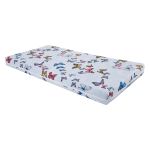 Saltea cu memorie Somnart Memory 70x140, înălțime 10 cm, pentru bebeluși și copii, husă impermeabilă, fermitate medie, model fluturi Relax KipRoom