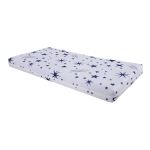 Saltea cu memorie Somnart Memory 70x140, înălțime 10 cm, pentru bebeluși și copii, husă impermeabilă, fermitate medie, model steluțe Relax KipRoom